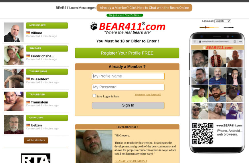 Bear411 Review 2023 – Een diepgaande blik op het online datingplatform